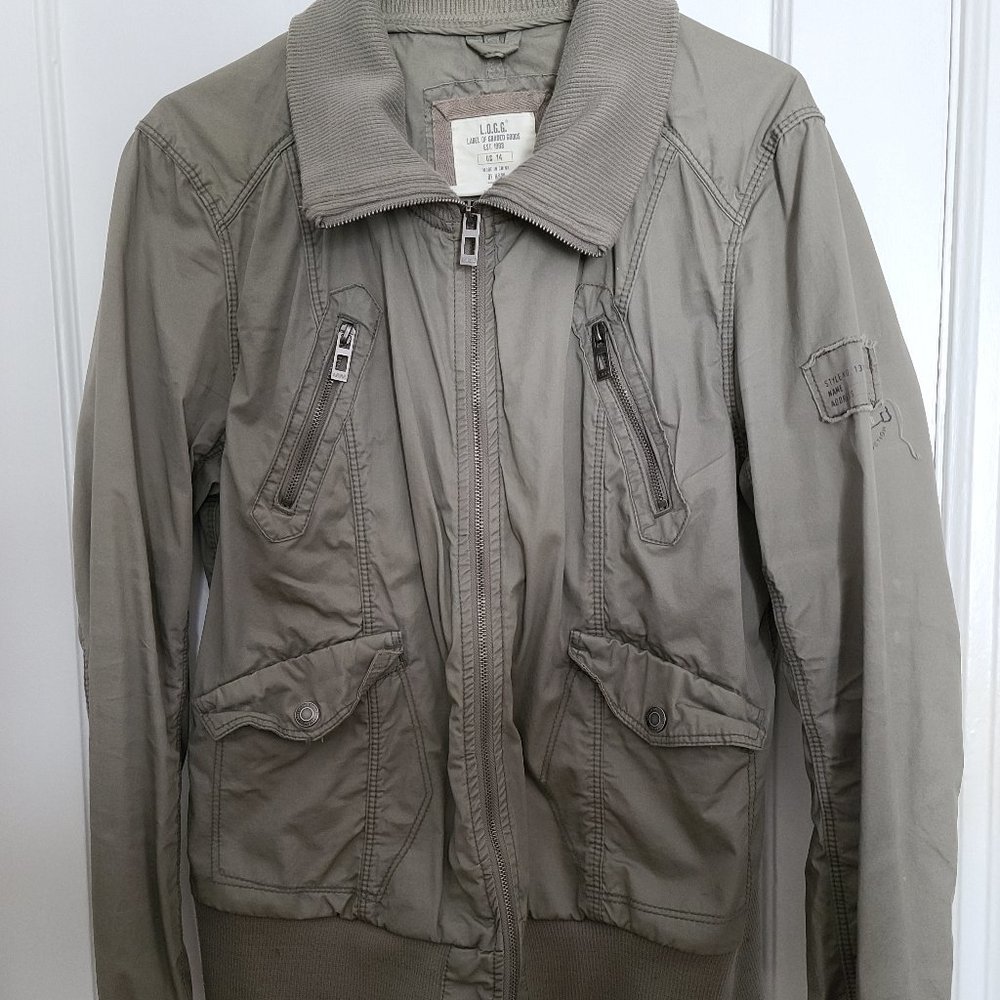 H&M L.O.G.G. Utility Jacket - Olive - L